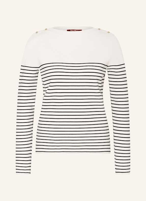 Max Mara STUDIO Pullover PAPILLA WEISS/ SCHWARZ