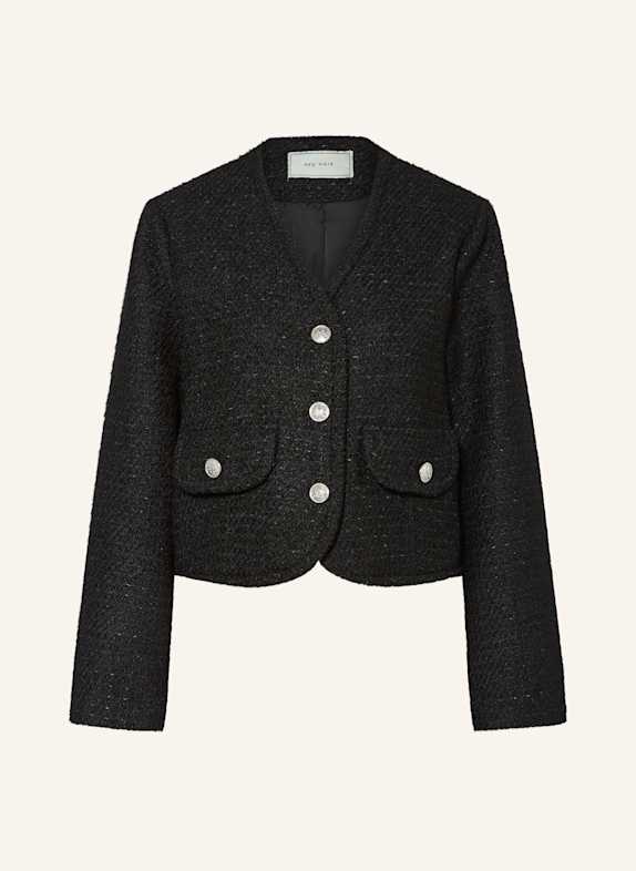 NEO NOIR Boxy jacket in bouclé BLACK