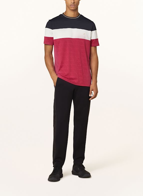 JOY sportswear T-shirt G-STYLE FUCHSIA / ECRU / ZWART