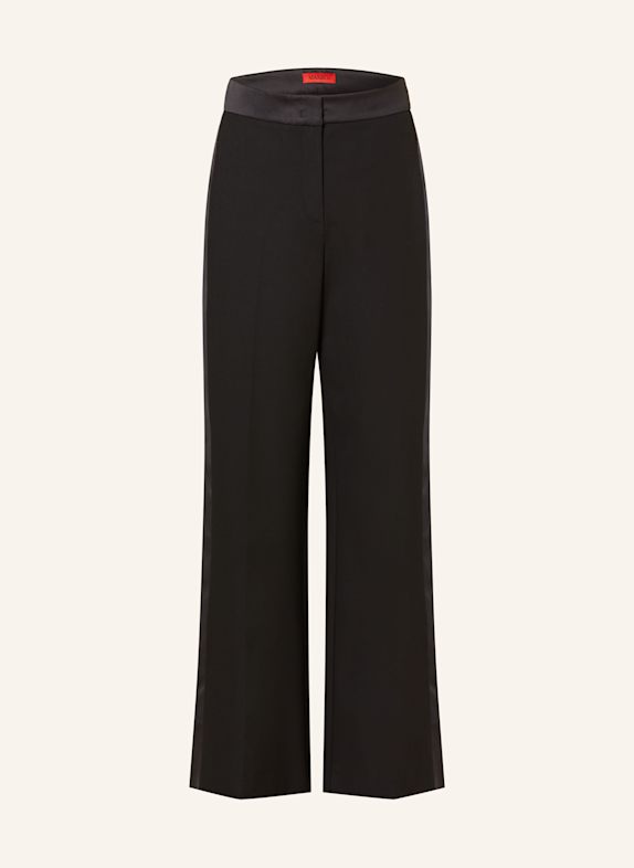 MAX & Co. Marlenehose GIGANTE mit Galonstreifen SCHWARZ