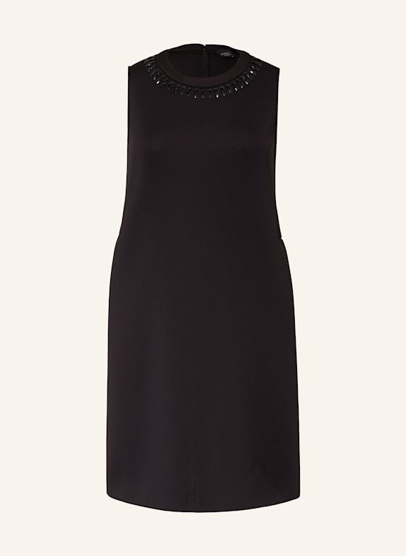 MARINA RINALDI PERSONA Jerseykleid CAFILA mit Schmucksteinen SCHWARZ