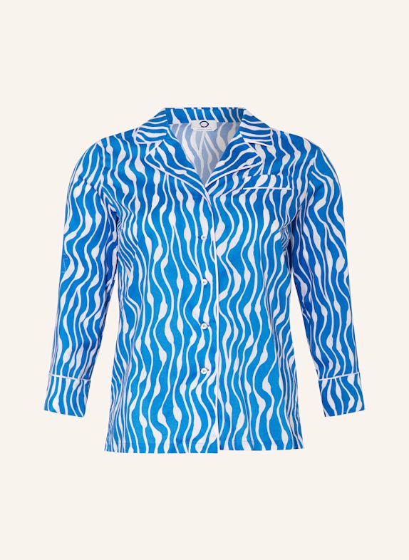 MARINA RINALDI VOYAGE Bluse FRESIS BLAU/ WEISS