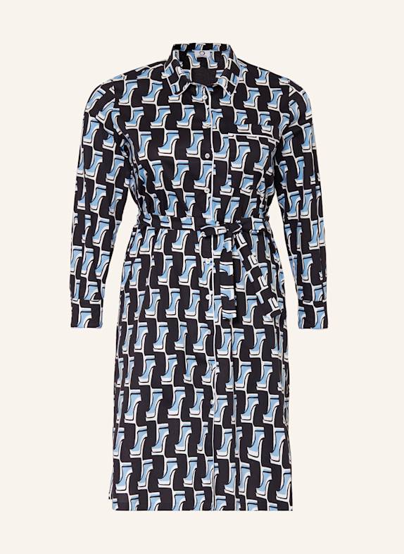 MARINA RINALDI VOYAGE Hemdblusenkleid BRAY HELLBLAU/ SCHWARZ/ WEISS
