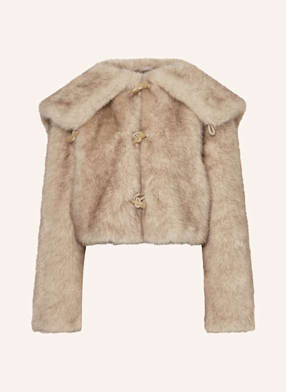 OW Collection Kunstfell-Jacke HAMILTON BEIGE