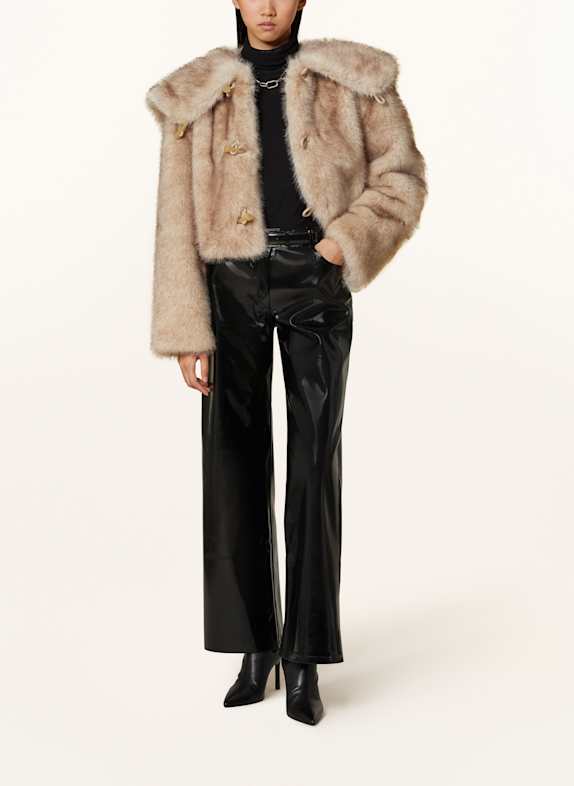 OW Collection Kunstfell-Jacke HAMILTON BEIGE