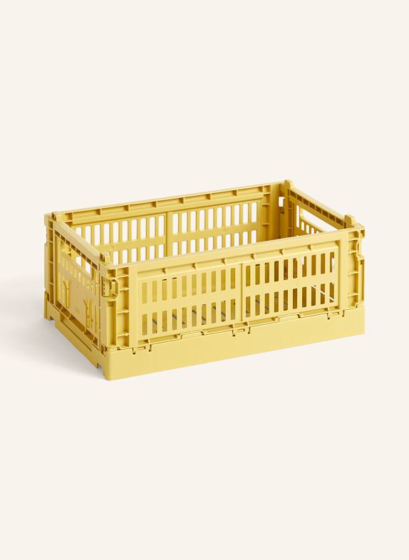 HAY Hinged box COLOUR CRATE SMALL YELLOW