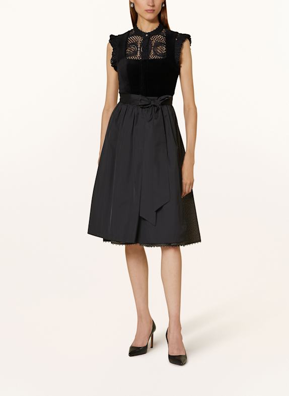 BOSS Dirndl VELVET SCHWARZ/ BRAUN
