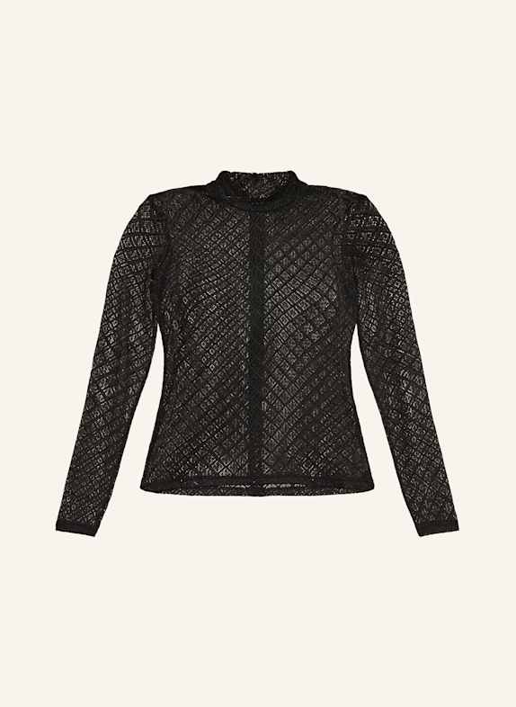 BOSS Dirndl blouse CARIN made of lace BLACK