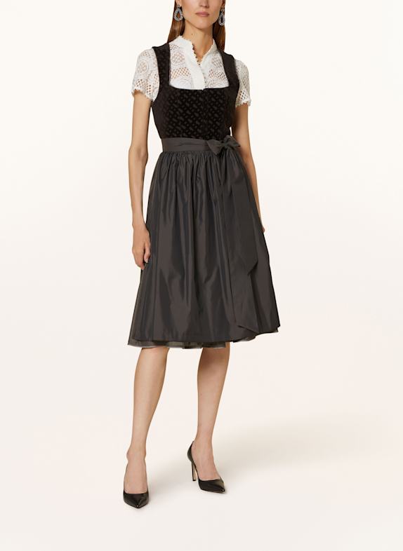 BOSS Dirndl BB TAUPE / DUNKELBRAUN