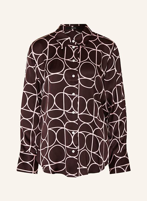 someday ZINNOVA satin shirt blouse DARK PURPLE/ LIGHT PURPLE