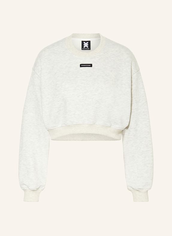 KARO KAUER Cropped-Sweatshirt HELLGRAU