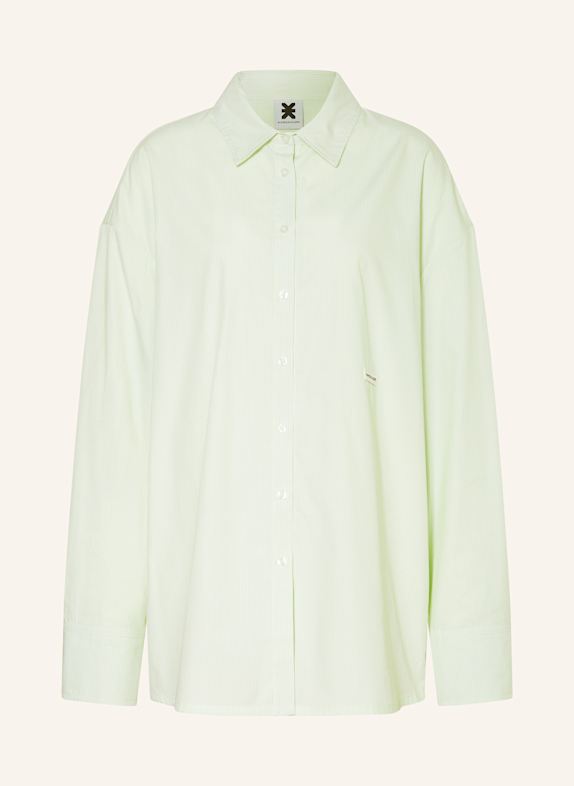 KARO KAUER Shirt blouse LIGHT GREEN/ WHITE