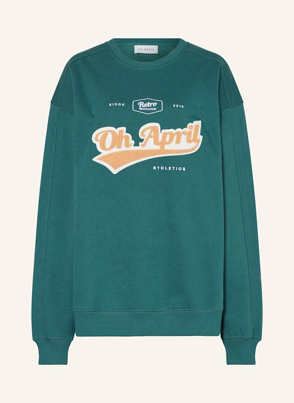OH APRIL Sweatshirt IVO GRÜN/ WEISS/ ORANGE
