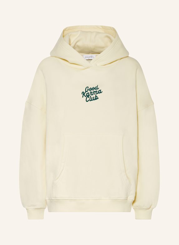 OH APRIL Oversized-Hoodie BOYFRIEND HELLGELB/ DUNKELGRÜN/ ORANGE