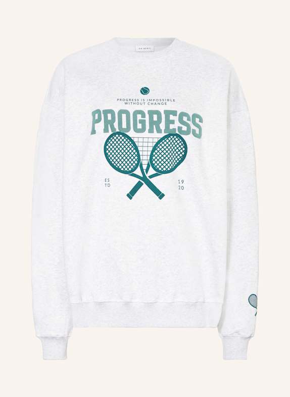 OH APRIL Oversized-Sweatshirt HELLGRAU