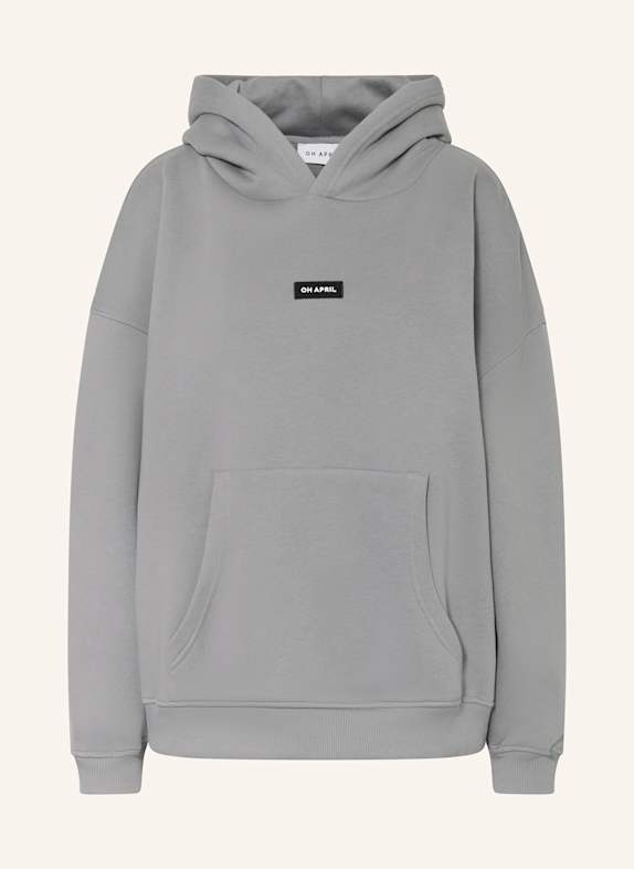OH APRIL Oversized-Hoodie GRAU