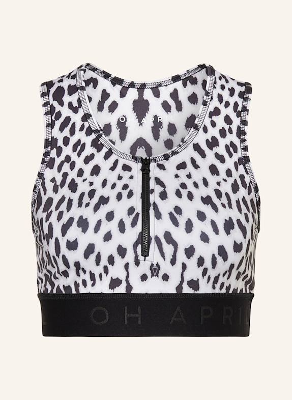 OH APRIL Cropped top TAYLOR BLACK/ GRAY/ LIGHT GRAY