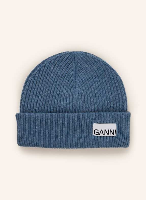 GANNI Mütze BLAU