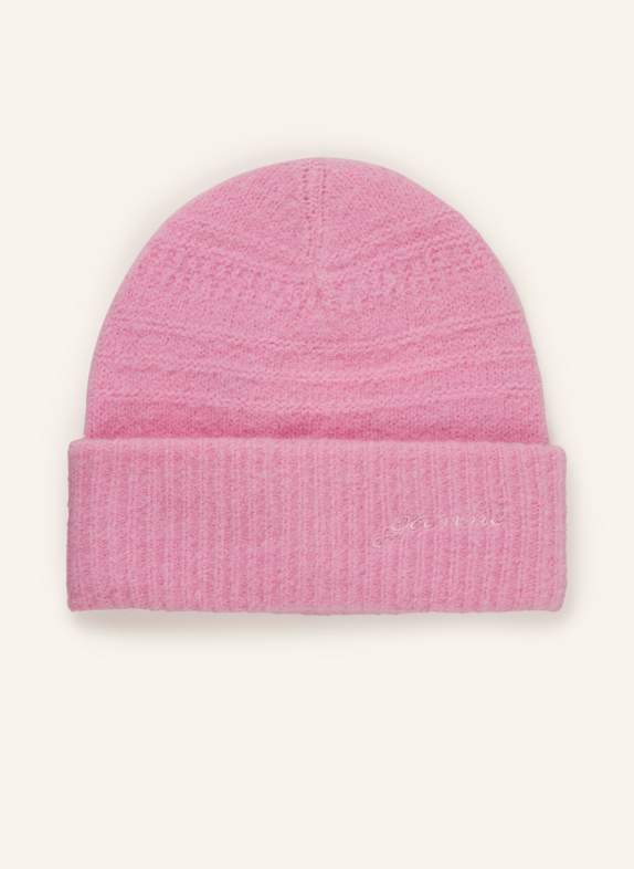 GANNI Mütze mit Alpaka ROSA