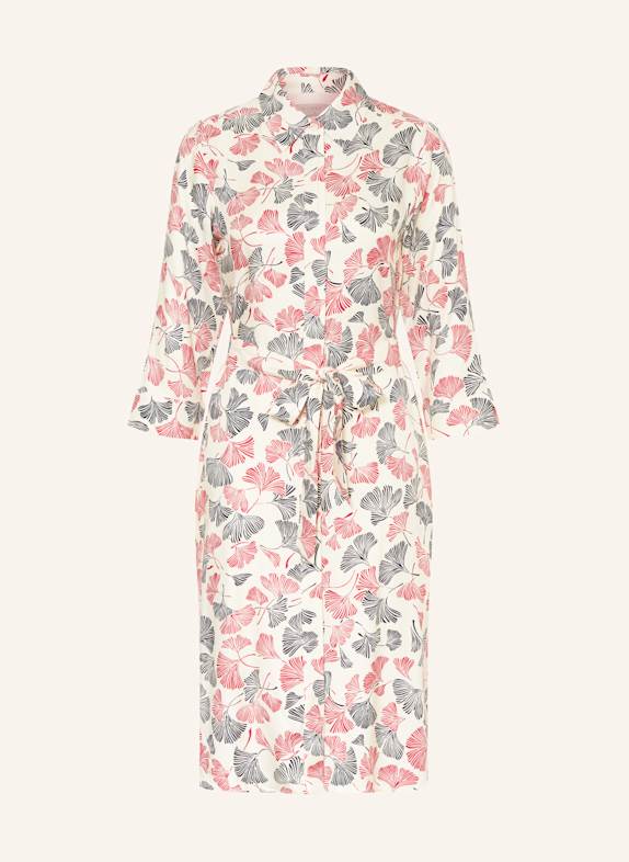 HOBBS Sukienka koszulowa FRANCIS z rękawami 3/4 ECRU/ MOCNORÓŻOWY/ GRANATOWY