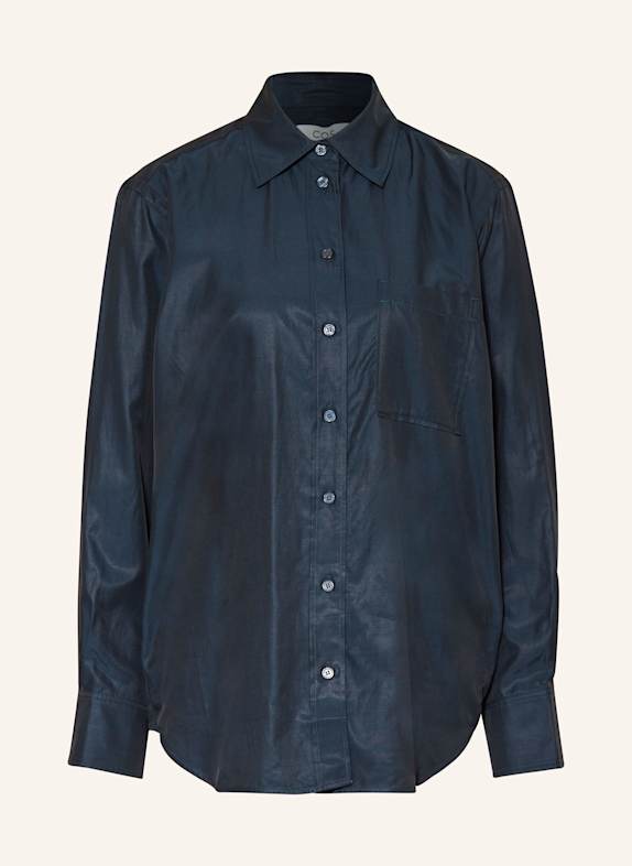 COS Satin shirt blouse DARK BLUE