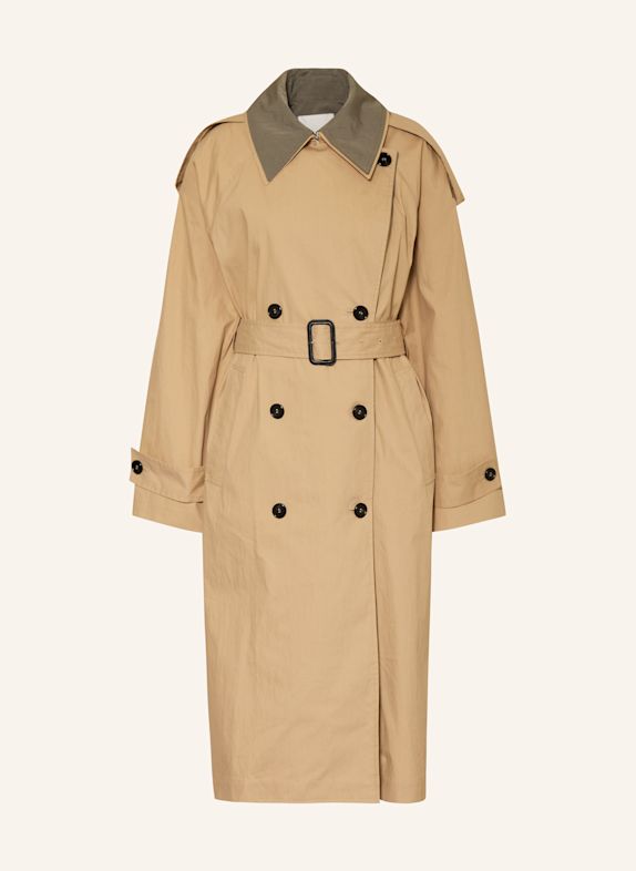 COS Trench coat with detachable placket BEIGE