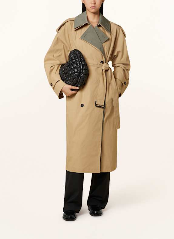 COS Trenchcoat mit abnehmbarer Blende BEIGE