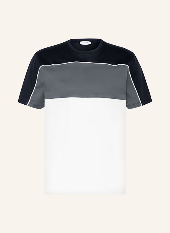 REISS T-shirt WOODS DARK BLUE/ WHITE