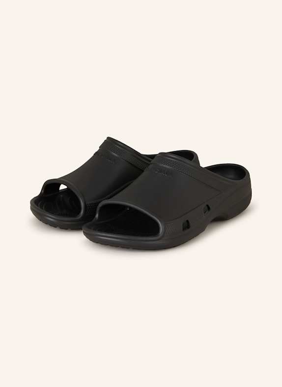 BALENCIAGA Pantoletten mit Cut-outs SCHWARZ