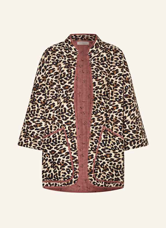 lollys laundry Steppjacke LULULL mit 3/4-Arm BEIGE/ DUNKELBRAUN