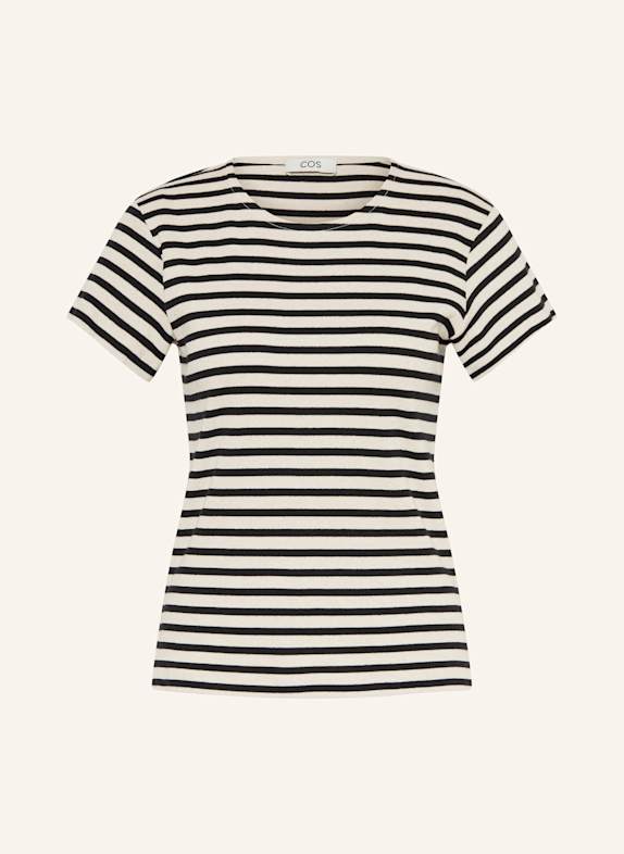 COS T-shirt BLACK/ BEIGE