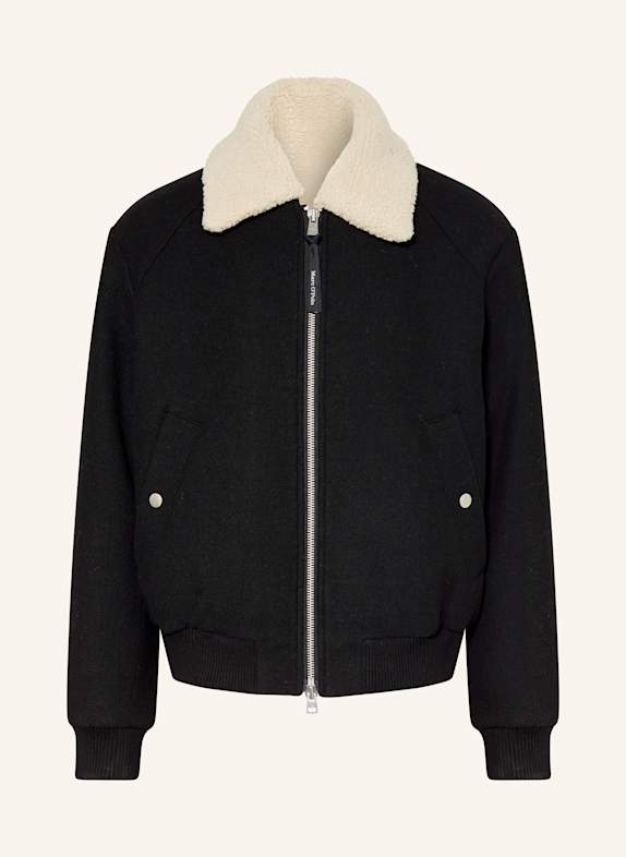 Marc O'Polo Blouson mit Kunstpelz SCHWARZ