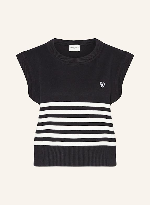 CLAUDIE PIERLOT Pullunder DUNKELBLAU/ WEISS