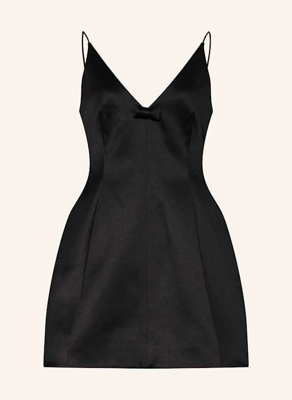 MARC JACOBS Saténové šaty THE SATÉN BOW DRESS ČERNÁ