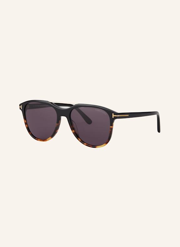 Valentino Eyewear Roman Stud square-frame Gabbana Sunglasses TR001830 1100L1 - HAVANA/ BLACK