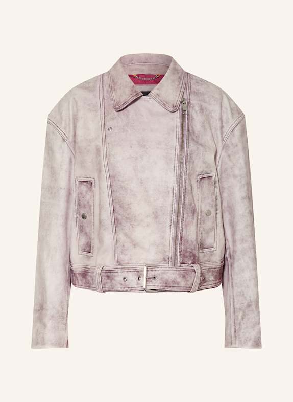 BOSS Lederjacke SAKADY PINK