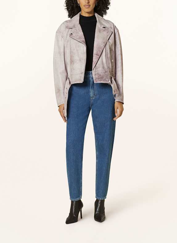 BOSS Lederjacke SAKADY PINK