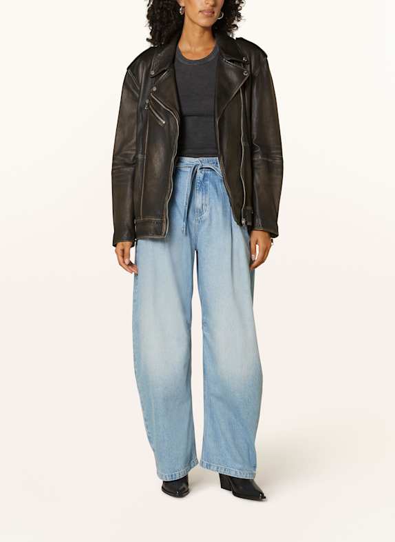 BOSS Barrel Jeans PLEATED BARREL 418 NAVY