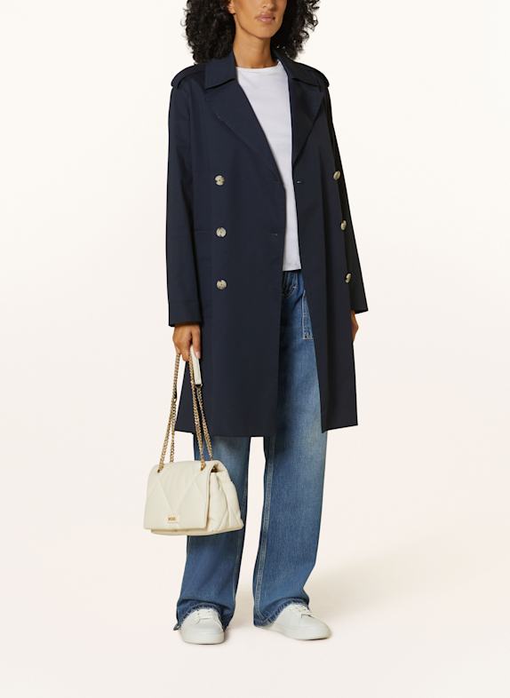 BOSS COTRENCH trench coat DARK BLUE