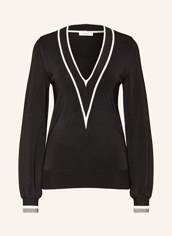 REISS Sweater FAITH BLACK/ CREAM