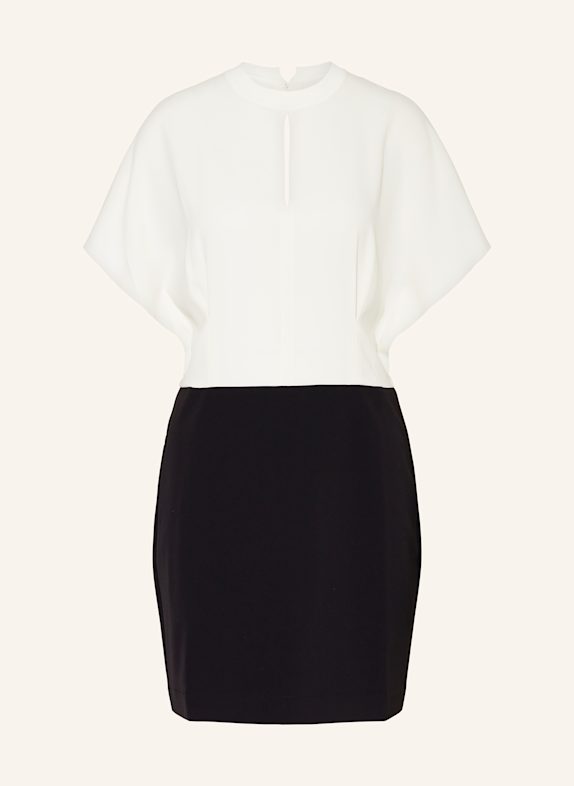 REISS Kleid MARLOWE im Materialmix CREME/ SCHWARZ