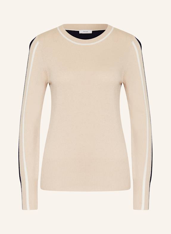 REISS Sweater ANNIE BEIGE/ DARK BLUE/ WHITE