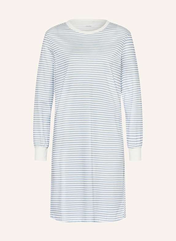 CALIDA Pajama shirt AMALFI JOURNEY BLUE/ WHITE