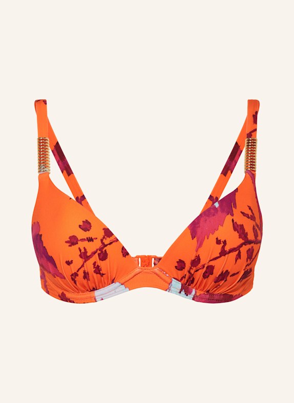 CHANTELLE Underwired bikini top ICON NEON ORANGE/ MINT/ PINK