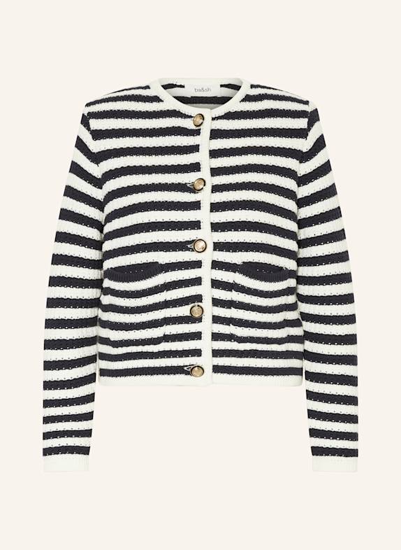 ba&sh Strickjacke GASPARD ECRU/ DUNKELBLAU