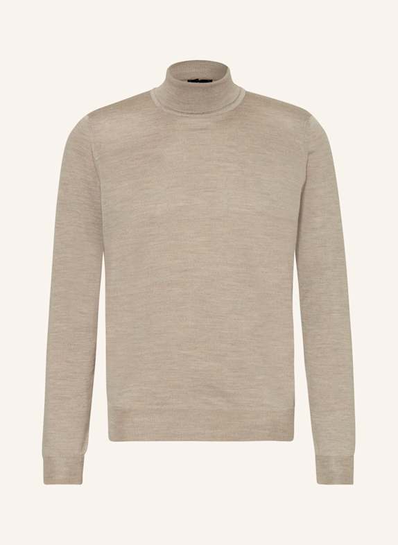 SAND COPENHAGEN Rollkragenpullover aus Merinowolle BEIGE