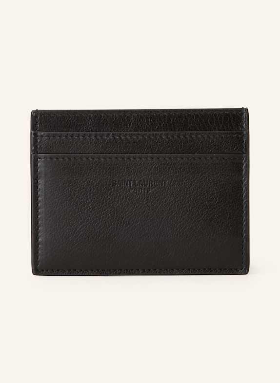 SAINT LAURENT Kartenetui SAINT LAURENT PARIS SCHWARZ