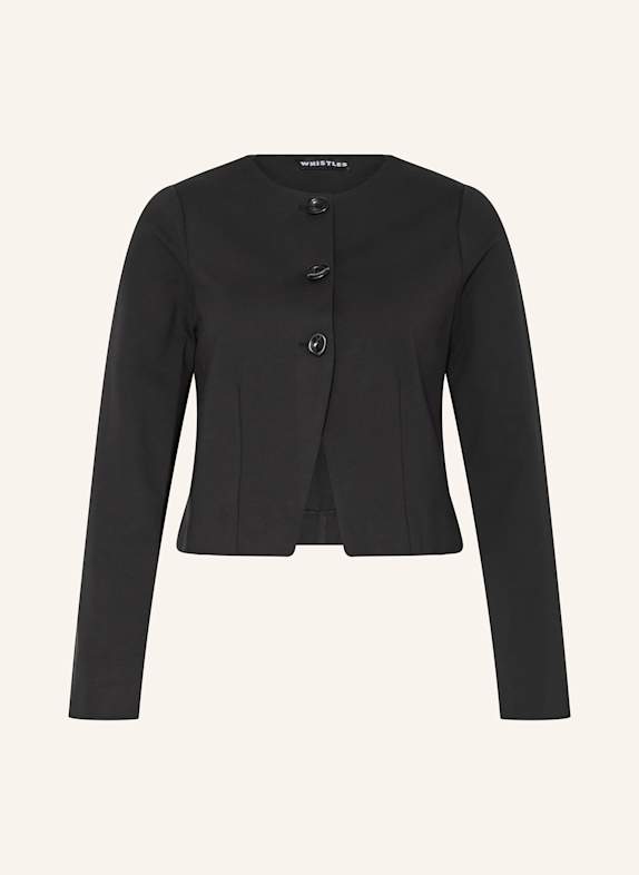 WHISTLES Kastenjacke ANNE aus Jersey SCHWARZ