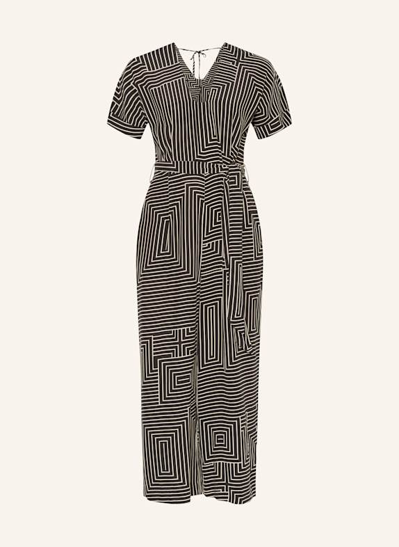 WHISTLES Jumpsuit BLACK/ CREAM