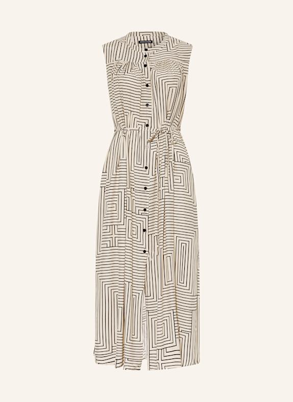 WHISTLES Kleid CREME/ SCHWARZ